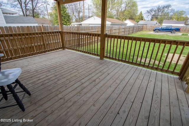 1301 Central Ave, Louisville, KY 40215 - deck featuring a yard and a fenced backyard