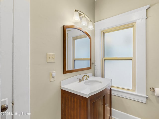 bathroom with vanity