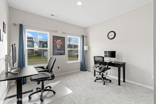 8806 Warbler Branch Way, Louisville, KY 40229 - carpeted office featuring baseboards and visible vents