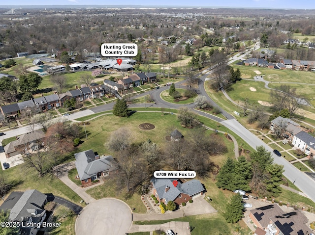 6709 Wild Fox Ln, Prospect, KY 40059 - aerial view with a residential view