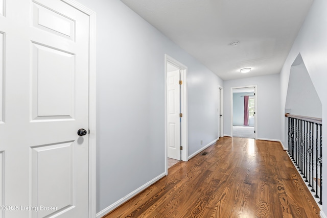 6709 Wild Fox Ln, Prospect, KY 40059 - hall with baseboards and dark wood-style floors
