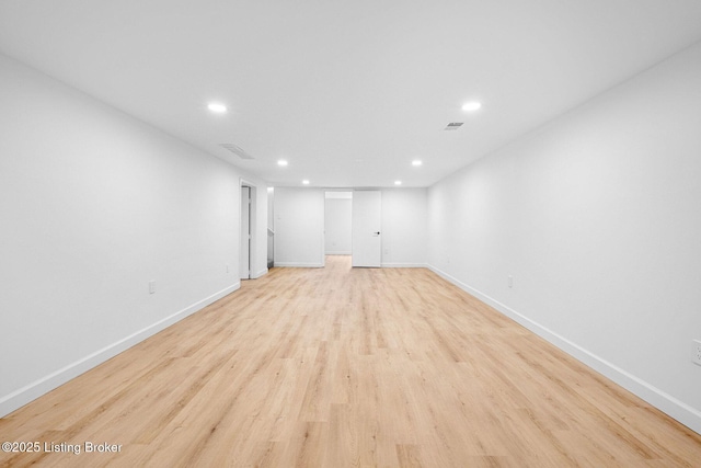 1911 Bainbridge Row Dr, Louisville, KY 40207 - interior space with recessed lighting, visible vents, light wood-style flooring, and baseboards