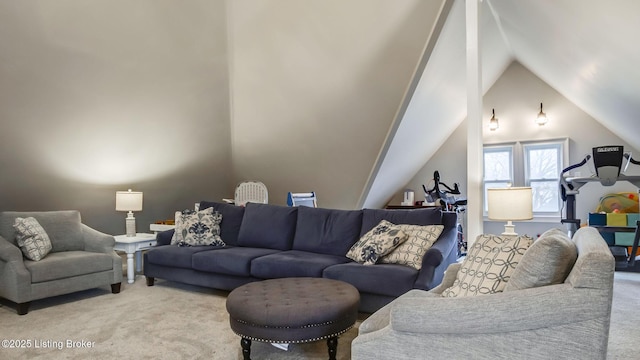 4742 Southern Pkwy, Louisville, KY 40214 - living area with vaulted ceiling and light colored carpet