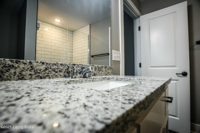 bathroom featuring vanity