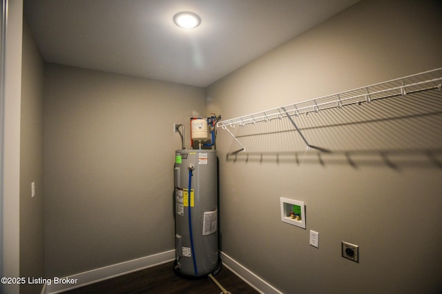 interior space with electric water heater