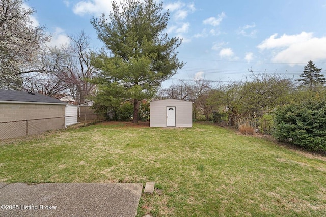 3217 Wellingmoor Ave, Louisville, KY 40218 - view of yard with an outbuilding, fence, and a shed
