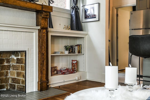 room details with wood finished floors
