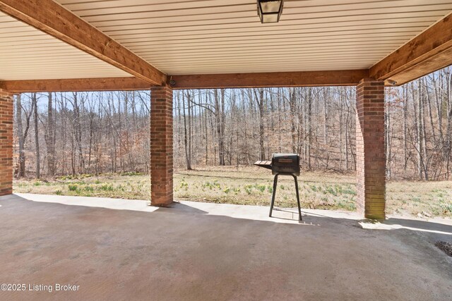 1147 Poplar Grove Rd, Buffalo, KY 42716 - view of patio featuring a view of trees