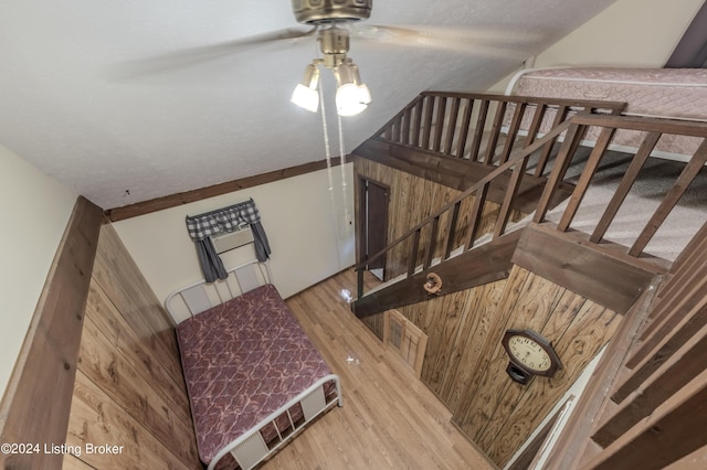 110 Nathan Rd, Falls Of Rough, KY 40119 - stairway with wood finished floors and ceiling fan