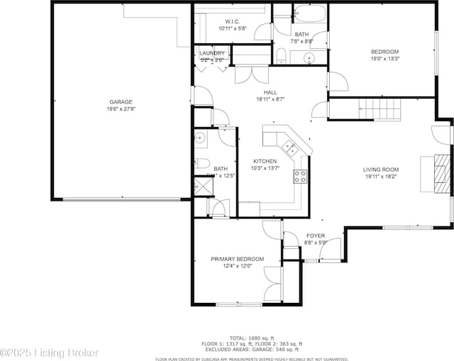 135C Michelle Dr, Shepherdsville, KY 40165 - floor plan
