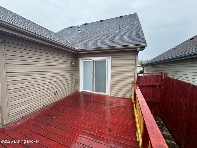 3324 Rainview Cir, Louisville, KY 40220 - wooden terrace with fence