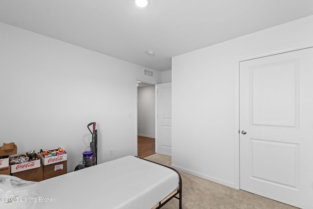 243 Zelcova Dr, Eminence, KY 40019 - bedroom with baseboards, visible vents, and carpet floors