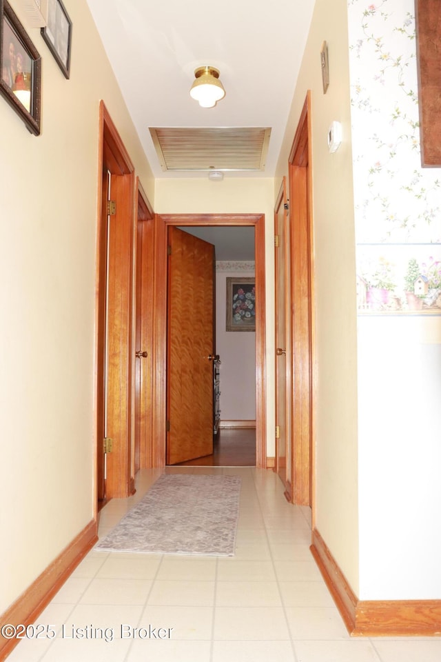 3019 Leman Dr, Louisville, KY 40220 - hall with visible vents, baseboards, and light tile patterned floors