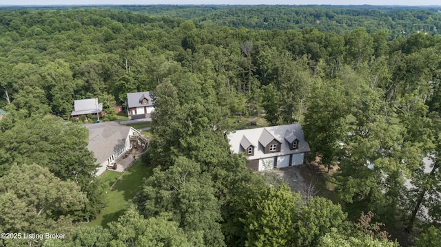 160 Oakland Hills Cir, Leitchfield, KY 42754 - drone / aerial view of a heavily wooded area