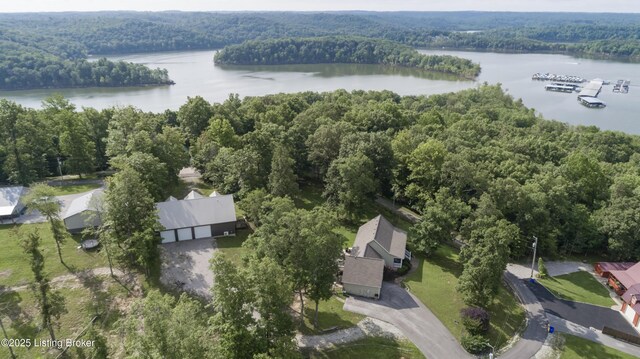 160 Oakland Hills Cir, Leitchfield, KY 42754 - bird's eye view of a heavily wooded area
