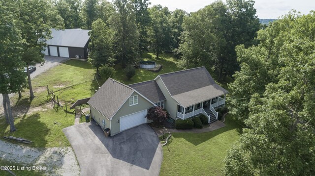 160 Oakland Hills Cir, Leitchfield, KY 42754 - view from above of property
