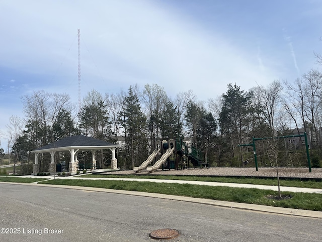 18104 Bridle Run Dr, Louisville, KY 40245 - community jungle gym with a gazebo