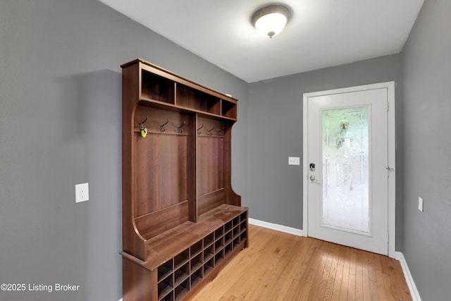 1468 Lakeshore Pkwy, Brandenburg, KY 40108 - mudroom with baseboards and light wood-style floors