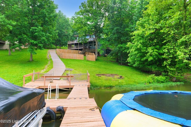 1468 Lakeshore Pkwy, Brandenburg, KY 40108 - dock with a lawn