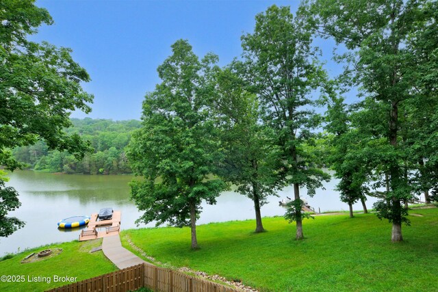 1468 Lakeshore Pkwy, Brandenburg, KY 40108 - water view featuring a dock