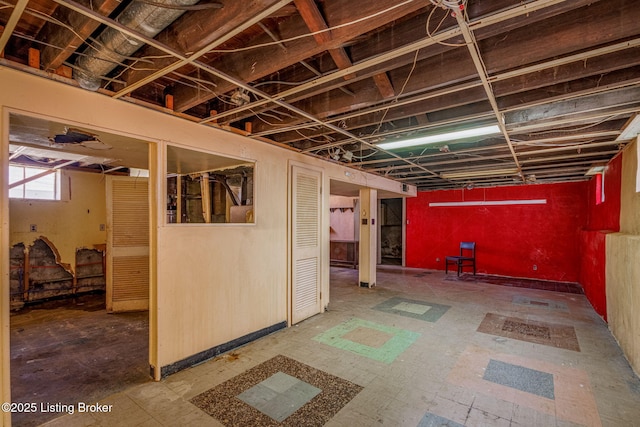 view of basement