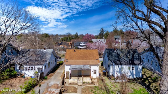 birds eye view of property featuring a residential view
