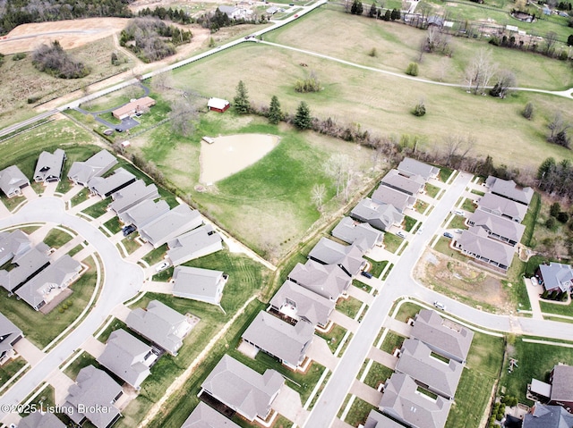 bird's eye view featuring a residential view