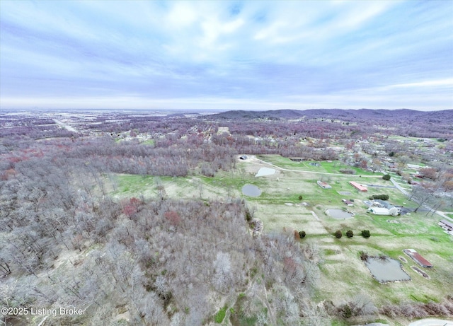 1109 Holly Ave, Louisville, KY 40118 - aerial view of property and surrounding area featuring a mountain backdrop
