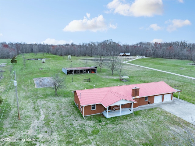 1109 Holly Ave, Louisville, KY 40118 - aerial view of sparsely populated area with a heavily wooded area