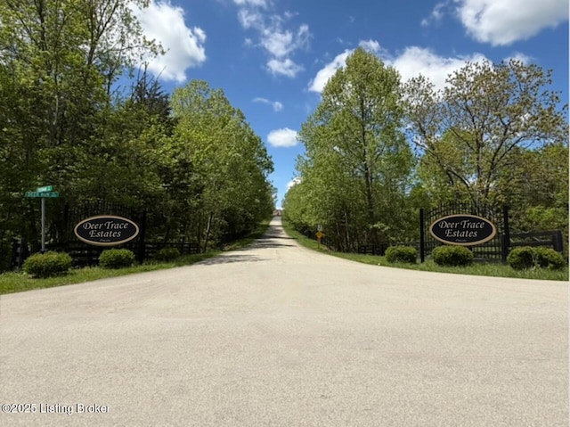view of asphalt road
