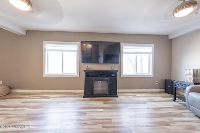 432 Four Seasons Rd, Falls Of Rough, KY 40119 - living area with light wood-style flooring, healthy amount of natural light, and baseboards