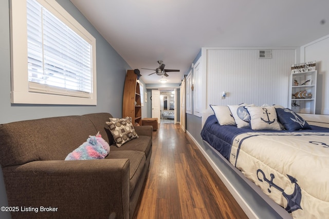 432 Four Seasons Rd, Falls Of Rough, KY 40119 - bedroom featuring hardwood / wood-style flooring and ceiling fan