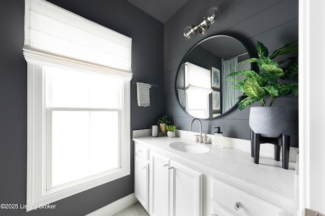 bathroom with vanity