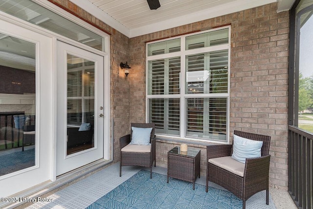 11125 Radleigh Ln, Louisville, KY 40291 - covered porch with ceiling fan