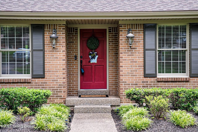 1014 Old Mill Stream Ln, Shepherdsville, KY 40165 - entrance to property with brick siding and a shingled roof