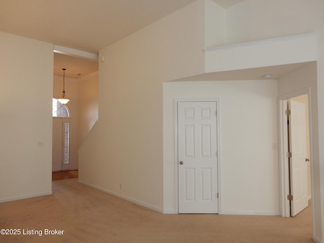 113 Lanai Dr Unit A, Shepherdsville, KY 40165 - carpeted spare room featuring baseboards and a high ceiling