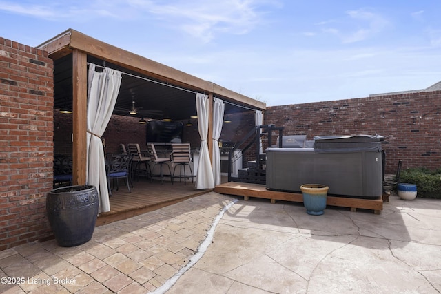 12206 Bridgeway Ct, Sellersburg, IN 47172 - view of patio / terrace featuring a wooden deck