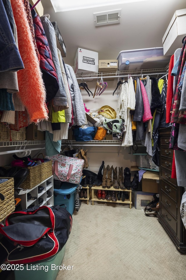 12206 Bridgeway Ct, Sellersburg, IN 47172 - walk in closet with carpet floors and visible vents