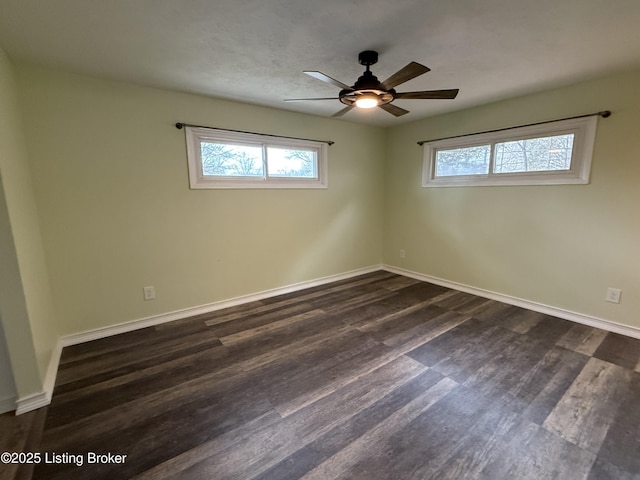 386 Pine Ridge Dr, Brandenburg, KY 40108 - empty room with baseboards and dark wood-style flooring
