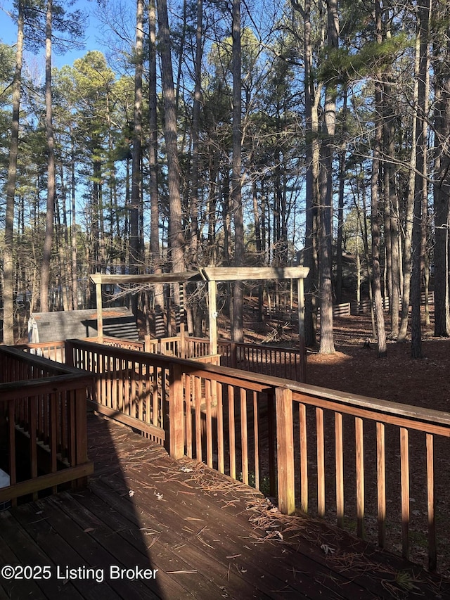 386 Pine Ridge Dr, Brandenburg, KY 40108 - view of wooden deck