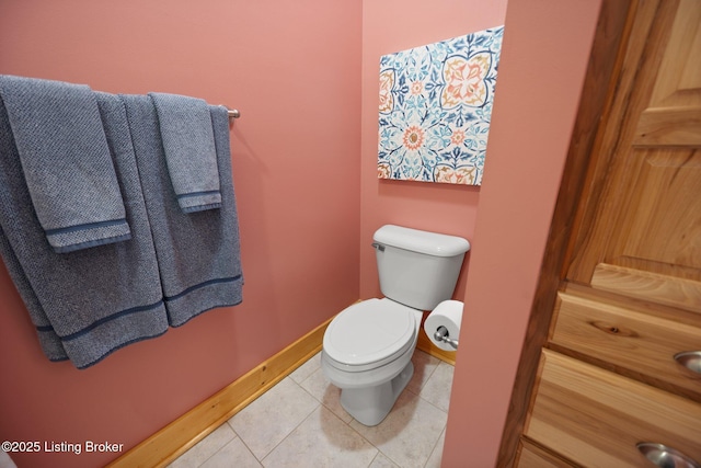 105 Moutardier Woods Way, Leitchfield, KY 42754 - bathroom featuring tile patterned flooring, toilet, and baseboards