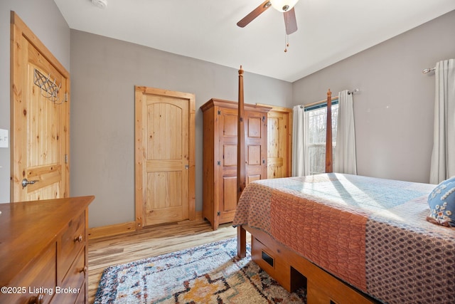 105 Moutardier Woods Way, Leitchfield, KY 42754 - bedroom with a ceiling fan and light wood-type flooring