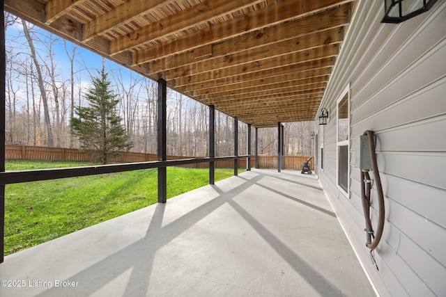 105 Moutardier Woods Way, Leitchfield, KY 42754 - view of patio with fence