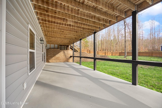 105 Moutardier Woods Way, Leitchfield, KY 42754 - view of patio with fence