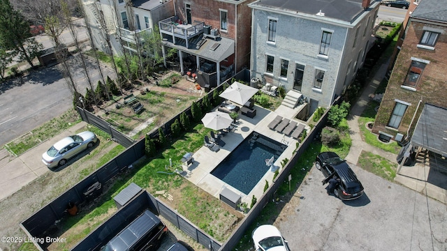 1031 S 4th St, Louisville, KY 40203 - birds eye view of property with a residential view