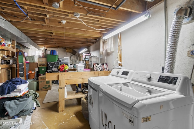 2410 Mammoth Way, Louisville, KY 40299 - unfinished below grade area featuring washer and clothes dryer