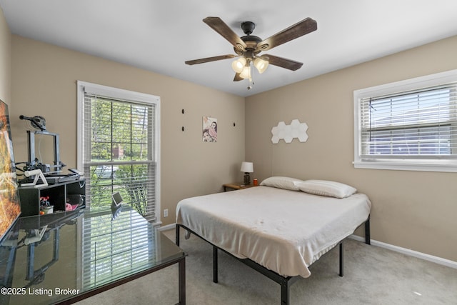 2410 Mammoth Way, Louisville, KY 40299 - carpeted bedroom featuring baseboards and a ceiling fan