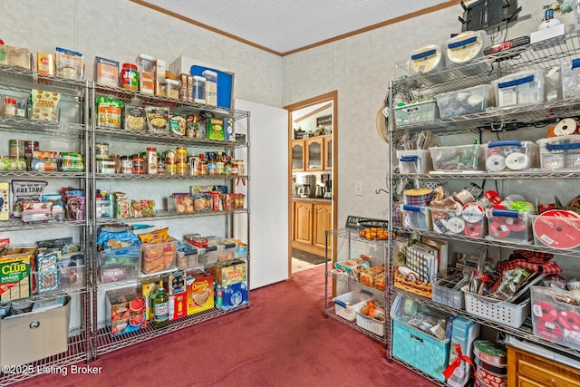 view of storage area