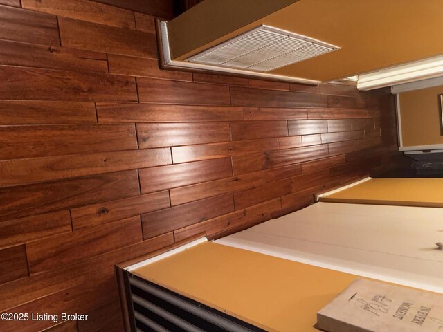 12003 Rustburg Ct, Louisville, KY 40245 - kitchen featuring wood walls