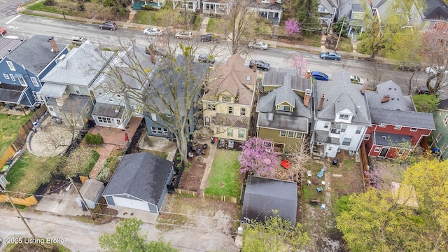 drone / aerial view featuring a residential view